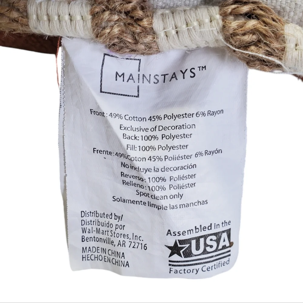 Mainstays Grateful Accent /Throw Pillow Truck With Pumpkins Home Decor